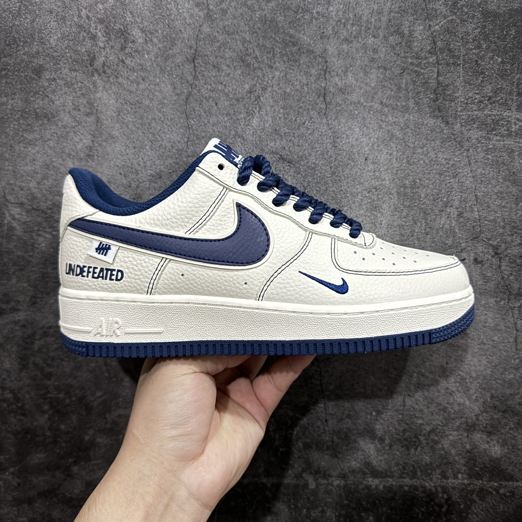 NikeAirForce1Low07xUNDEFEATED白蓝小钩麻绳原楦头原纸板打造纯正低帮空军版型专