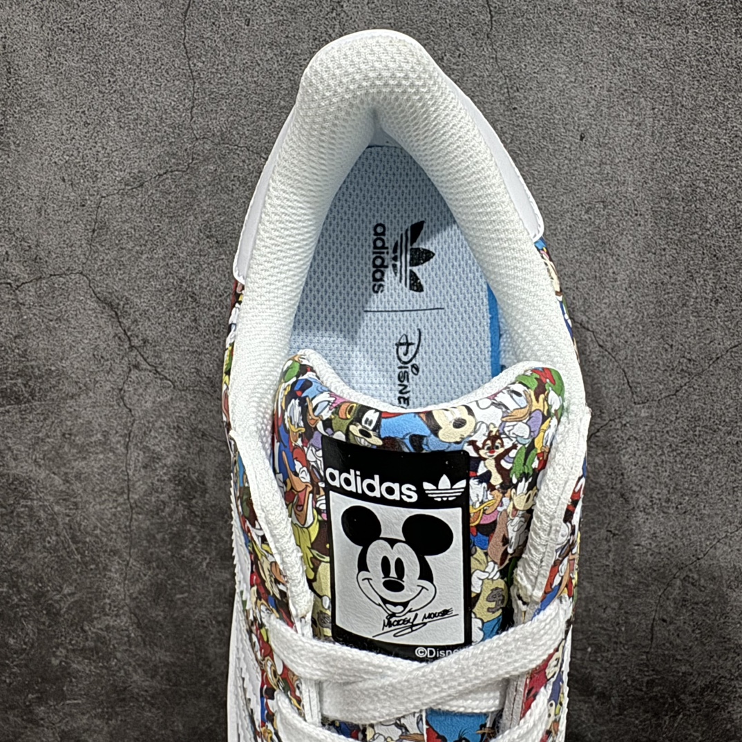 图片[8]-【公司级】联名款系列迪士尼/©Disney x Adidas Originals Superstar\”Mickey Mouse and Donald Duck\”经典贝壳头系列低帮百搭休闲运动板鞋“联名米老鼠唐老鸭彩色印面”IG6857n女鞋真标半码制n原楦原纸版开发n采用粒面牛剖革鞋面材质n2020改良全包围鞋垫n正确2020版鞋底模具及扇贝头盖片❗ 尺码：35 36 36⅔ 37⅓ 38 38⅔ 39⅓ 40 编码：XN200220-鞋库