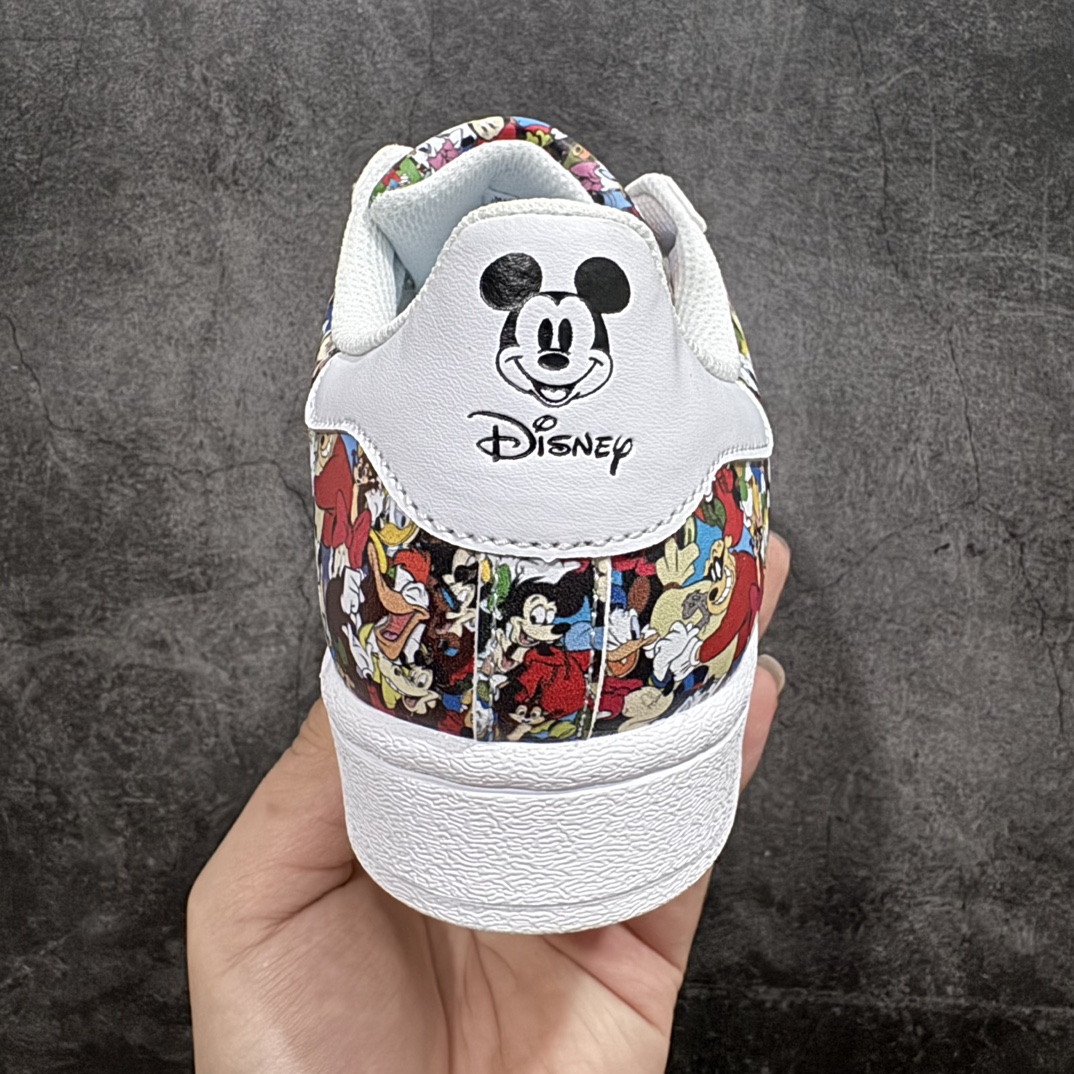 图片[4]-【公司级】联名款系列迪士尼/©Disney x Adidas Originals Superstar\”Mickey Mouse and Donald Duck\”经典贝壳头系列低帮百搭休闲运动板鞋“联名米老鼠唐老鸭彩色印面”IG6857n女鞋真标半码制n原楦原纸版开发n采用粒面牛剖革鞋面材质n2020改良全包围鞋垫n正确2020版鞋底模具及扇贝头盖片❗ 尺码：35 36 36⅔ 37⅓ 38 38⅔ 39⅓ 40 编码：XN200220-鞋库