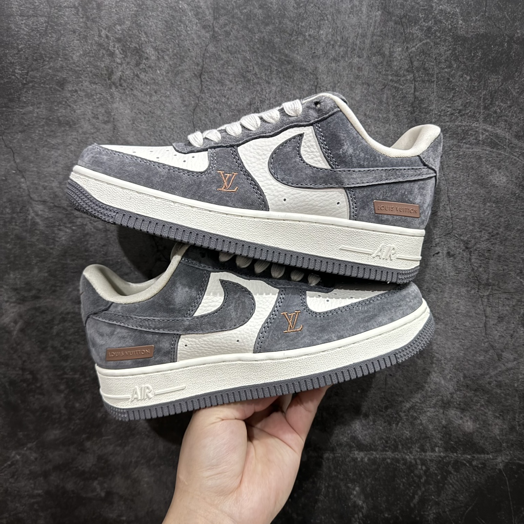 海外限量发售！公司级NIkeAirForce107Low“LV联名--米灰猪八”空军一号低帮运动鞋休闲鞋