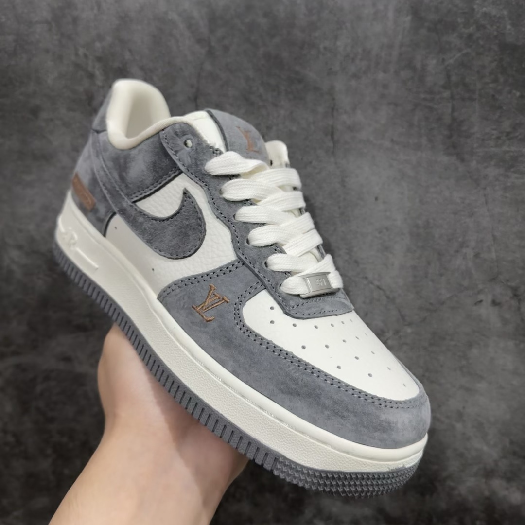 海外限量发售！公司级NIkeAirForce107Low“LV联名--米灰猪八”空军一号低帮运动鞋休闲鞋