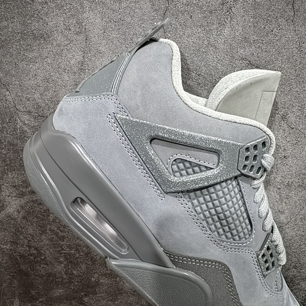 图片[7]-【老DT纯原】Air Jordan AJ4 SE \”Smoke Grey\” 烟熏灰 AJ4 乔 “Paris Olympics” 巴黎奥运会 FQ7928-001n市售天花板产物 耗时半年巨作 全套原纸板楦头开发 原厂特供皮料加持 确保原汁原味 完美呈现四代版型 一比一鞋头弧度高度鞋身弧度 数据细节工艺流程均保持原鞋一致 原厂TPU网格鞋带扣 正确内里网布 菱角分明不变形无多余毛边 柔软性质感一致于原鞋 市场唯一原厂鞋扣模具 背面可见隐藏注塑口 原厂织唛标 原厂飞人电绣工艺 尾指中部跳三针 独家绑鞋带手法 印刷中底布 四线拉帮 米色美纹纸贴合固定 进口港宝加持 后跟自然饱满 全鞋荧光划线卡点 追求极致完美 每一双都是工艺品 多重QC质检 超越公司货的品控标准 实实在在的免检产品  尺码：40-48.5 编码：XP430470-鞋库