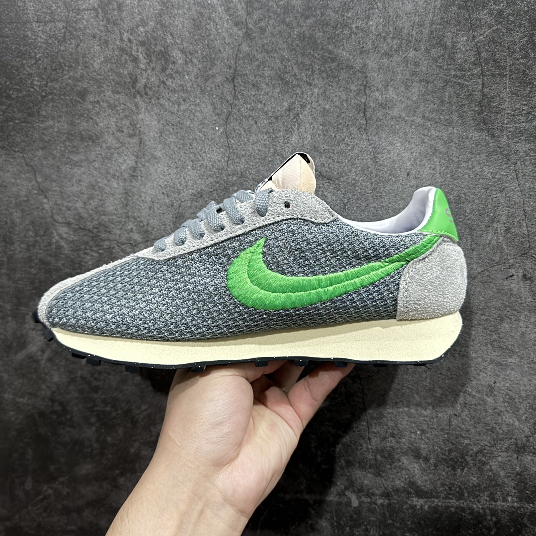 图片[2]-【纯原版】Nike Roshe Run LD-1000 x Stussy 灰绿n华夫一代系列华夫复古休闲运动慢跑鞋n美国元祖街头潮牌-斯图西联手Nike打造 LD-1000 复古跑鞋n采用双层呼吸网织面料组合翻毛皮饰片鞋面材质n中底搭载EVA切片缓震n外置防滑耐磨华夫格橡胶大底 官方货号：FQ5369-002 尺码：36 36.5 37.5 38 38.5 39 40 40.5 41 42 42.5 43 44 44.5 45  编码：GX220240-鞋库