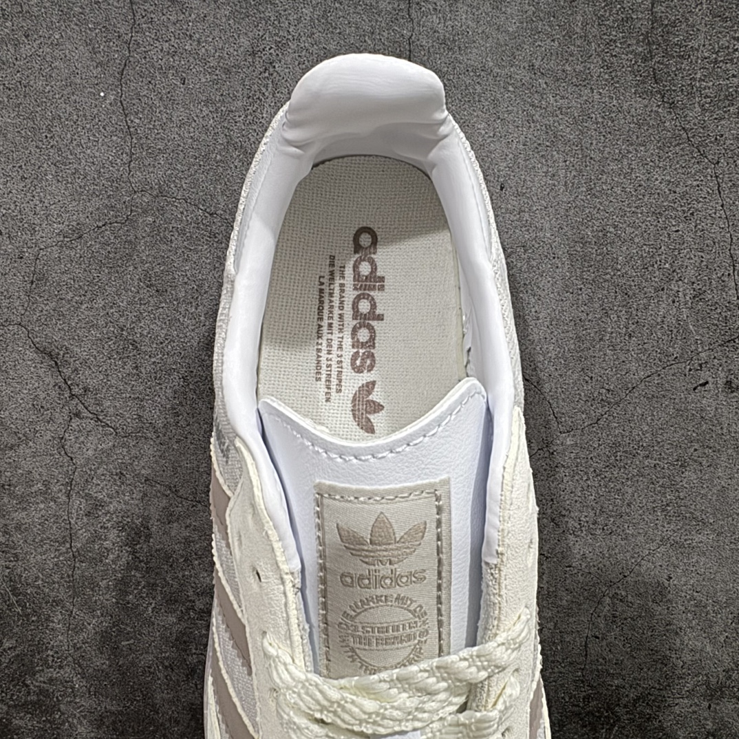 图片[8]-【正确版】阿迪达斯/三叶草Adidas Originals Samba OG桑巴舞系列绅士德训足球风百搭低帮休闲运动板鞋“奶灰蕾丝生胶底”n男女鞋真标半码制n升级原楦原纸版数据开发n采用翻毛皮组合提花帆布鞋面材质n内环保可再生海玻璃鞋垫 外置RB耐磨防滑橡胶大底❗️ 货号：JP5674  尺码：35⅔ 36 36⅔ 37⅓ 38 38⅔ 39⅓ 40 40⅔ 41⅓ 42 42⅔ 43⅓ 44 44⅔ 45 编码：DZTB230250-鞋库