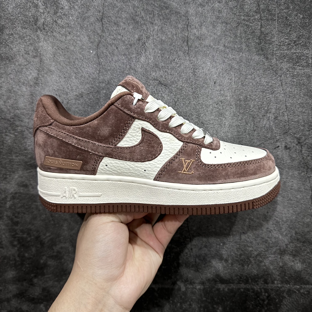 海外限量发售！NIkeAirForce107Low“LV联名--巧克力猪八”空军一号低帮运动鞋休闲鞋折边