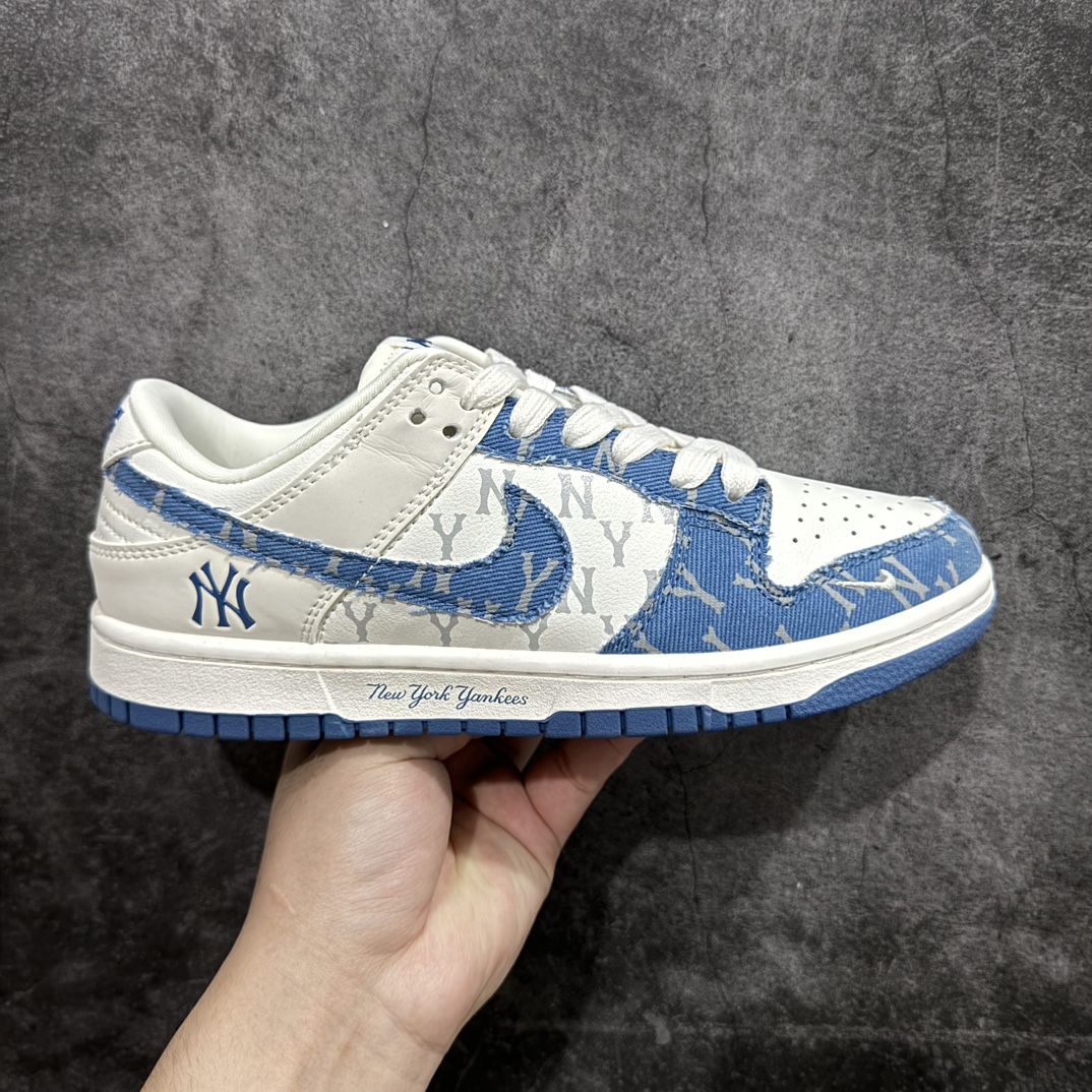 定制版NikeSBDunkLowxMLB白牛仔蓝纯原大厂出品极力推荐原装头层材料独家版型蒸餾加工帶來的是