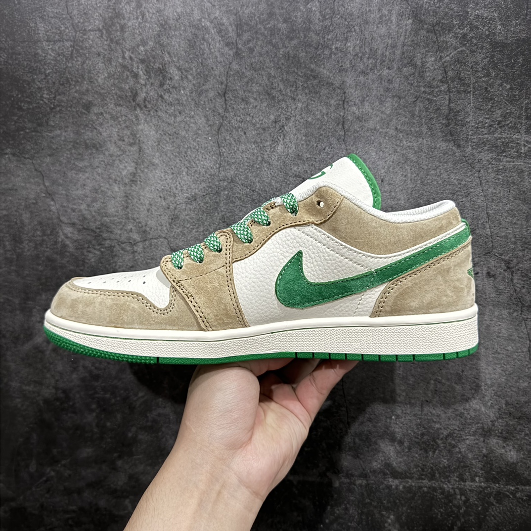 定制版AirJordan1LowAJ1乔1古驰联名-羊皮青高端定制低帮复古篮球鞋WG8850-014#定