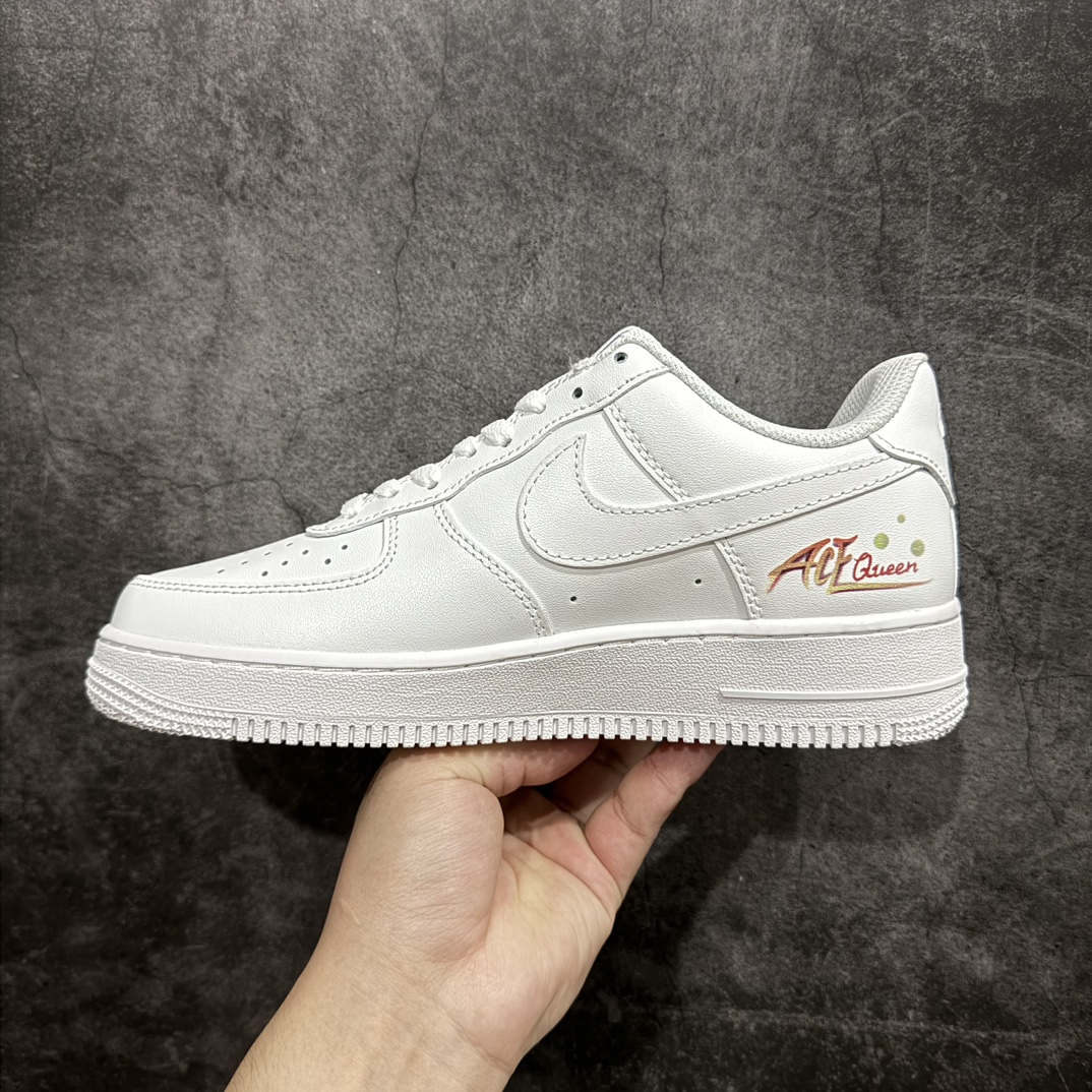 定制版NikeAirForce1Low网球女神原楦头原纸板打造纯正空军版型专注外贸渠道全掌内置蜂窝气垫原