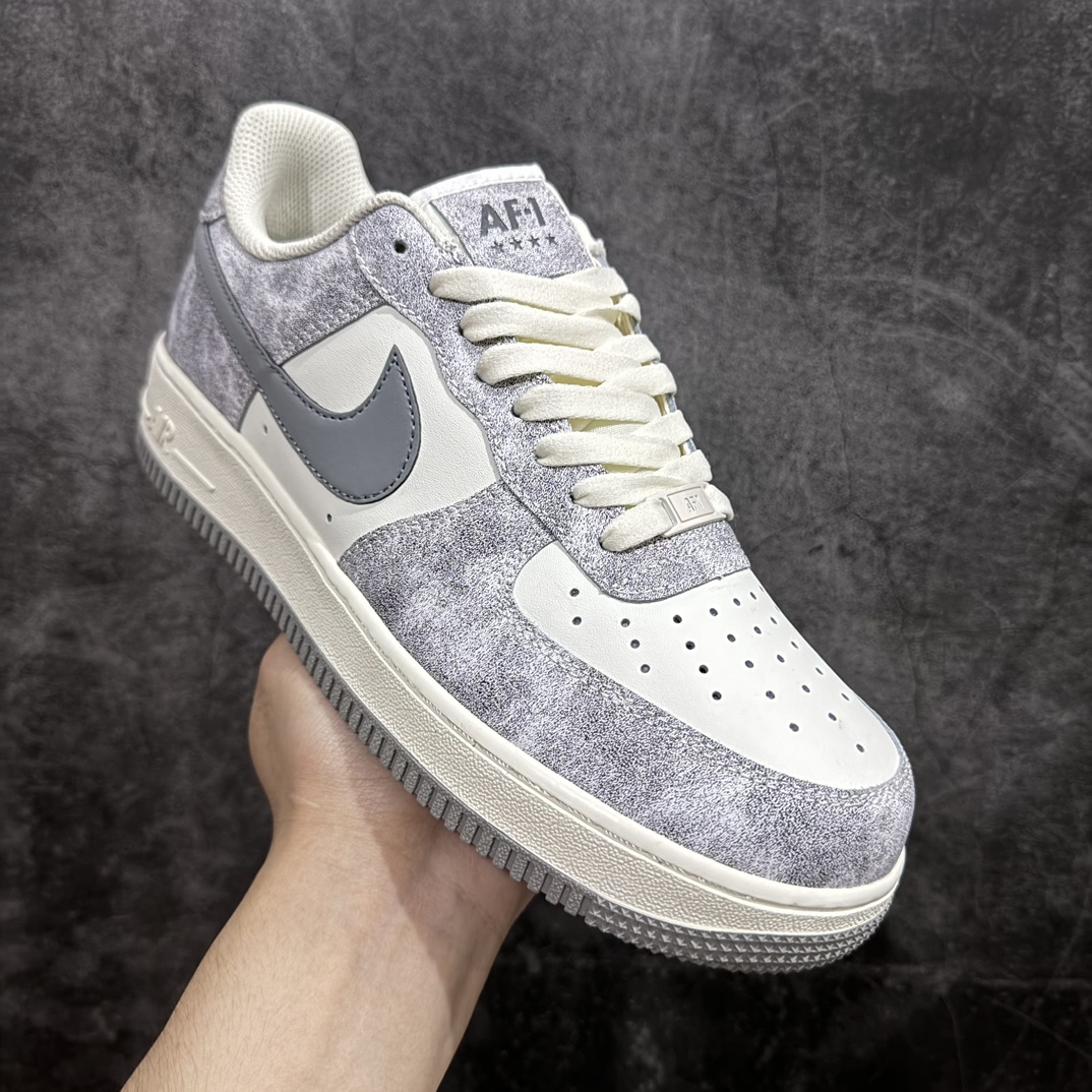 公司级NikeAirForce1Low07岩石灰配色空军一号低帮休闲板鞋原厂定制皮料定制鞋盒原楦原纸板纯