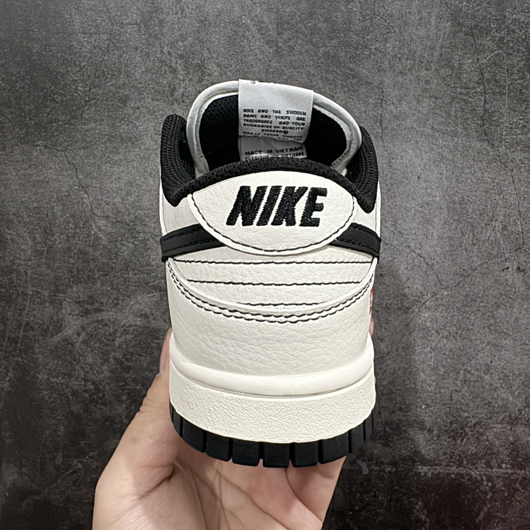 定制版NikeSBDunkLow“SuPreme联名米黑线条”周年高端定制低帮休闲板鞋定制鞋盒大厂纯原品