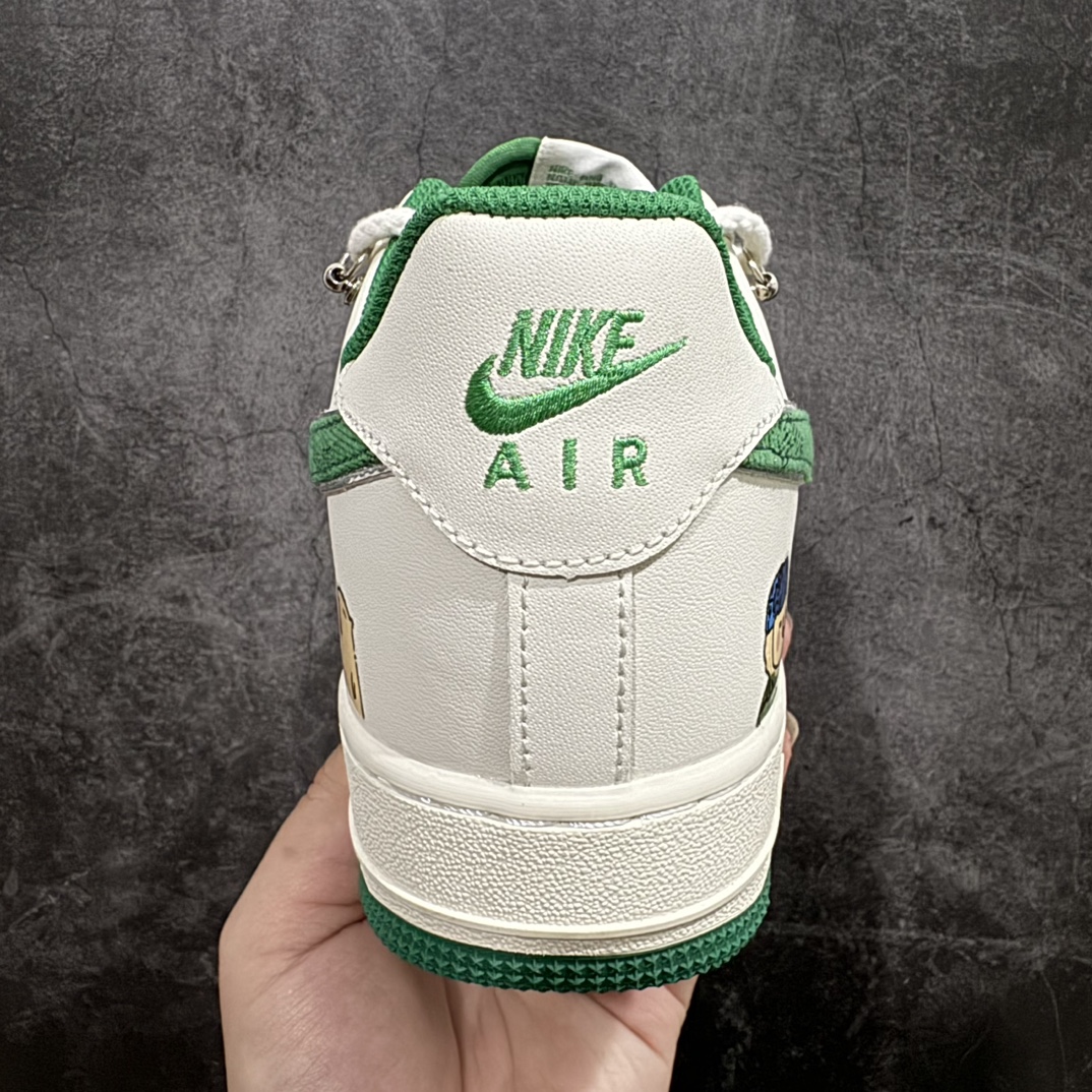 定制版NikeAirForce107Low卡皮巴拉米白绿原楦头原纸板打造纯正空军版型#专注外贸渠道全掌内