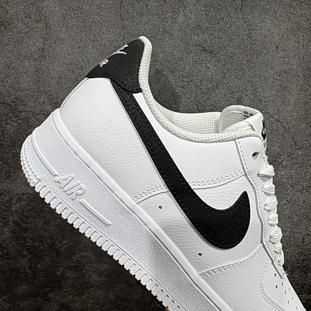 自取NikeAirForce1Low“白黑小权志龙”货号CT2302-100原厂冲刀皮料切割干净无任何毛