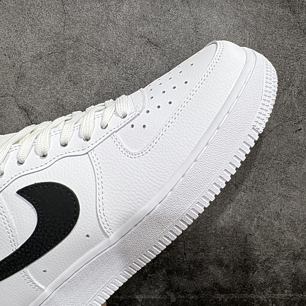 自取NikeAirForce1Low“白黑小权志龙”货号CT2302-100原厂冲刀皮料切割干净无任何毛