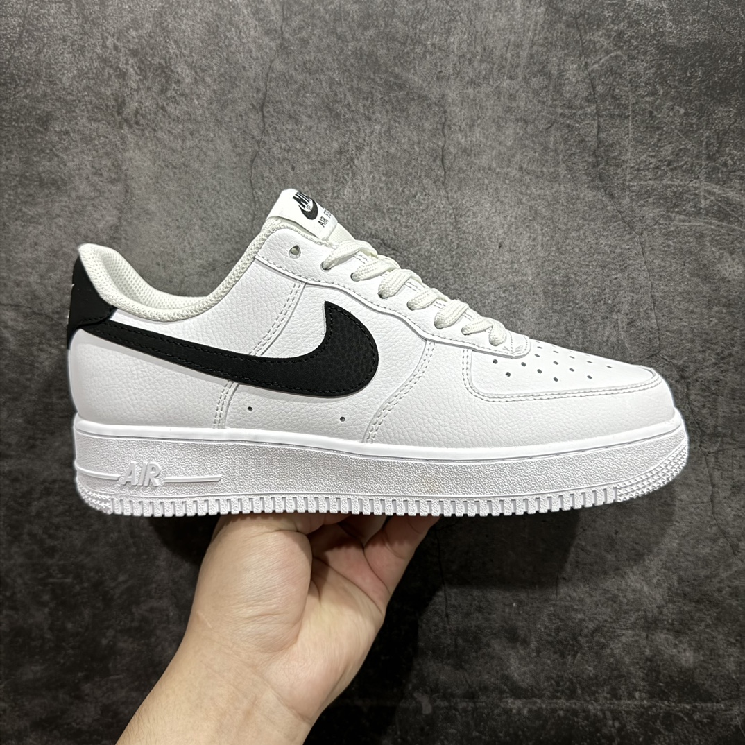 自取NikeAirForce1Low“白黑小权志龙”货号CT2302-100原厂冲刀皮料切割干净无任何毛