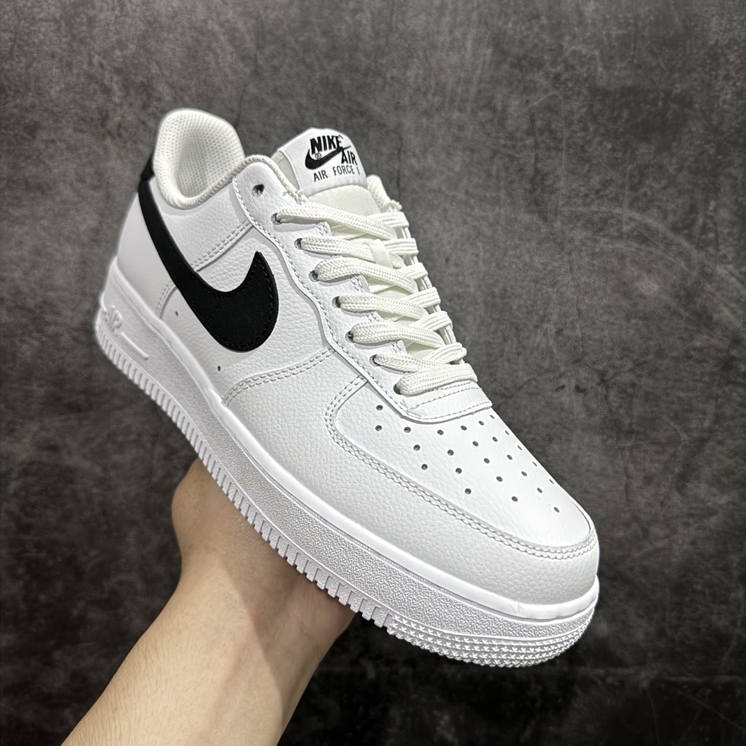 自取NikeAirForce1Low“白黑小权志龙”货号CT2302-100原厂冲刀皮料切割干净无任何毛