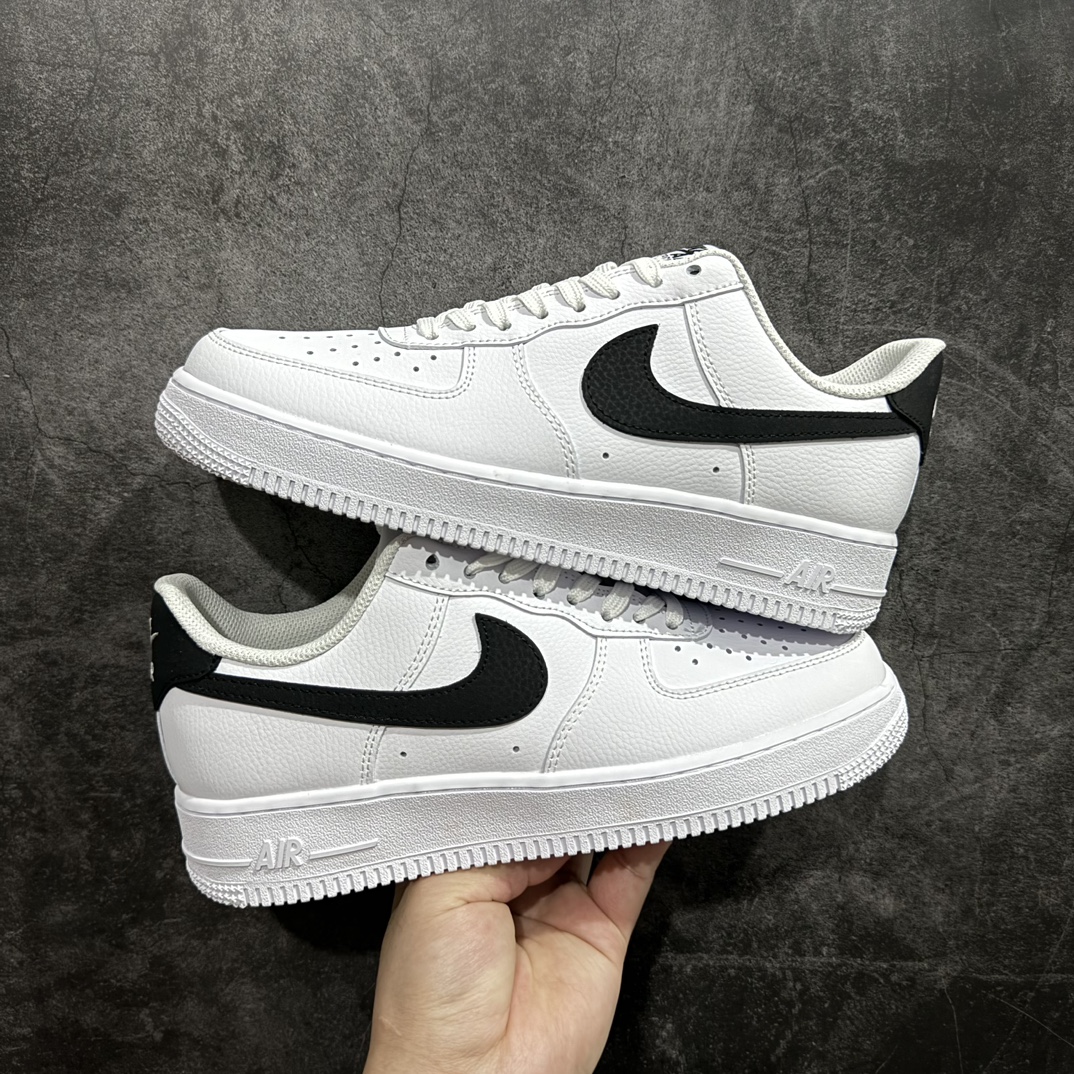 自取NikeAirForce1Low“白黑小权志龙”货号CT2302-100原厂冲刀皮料切割干净无任何毛