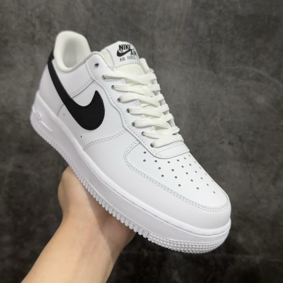 自取NikeAirForce1Low“白黑小权志龙”货号CT2302-100原厂冲刀皮料切割干净无任何毛