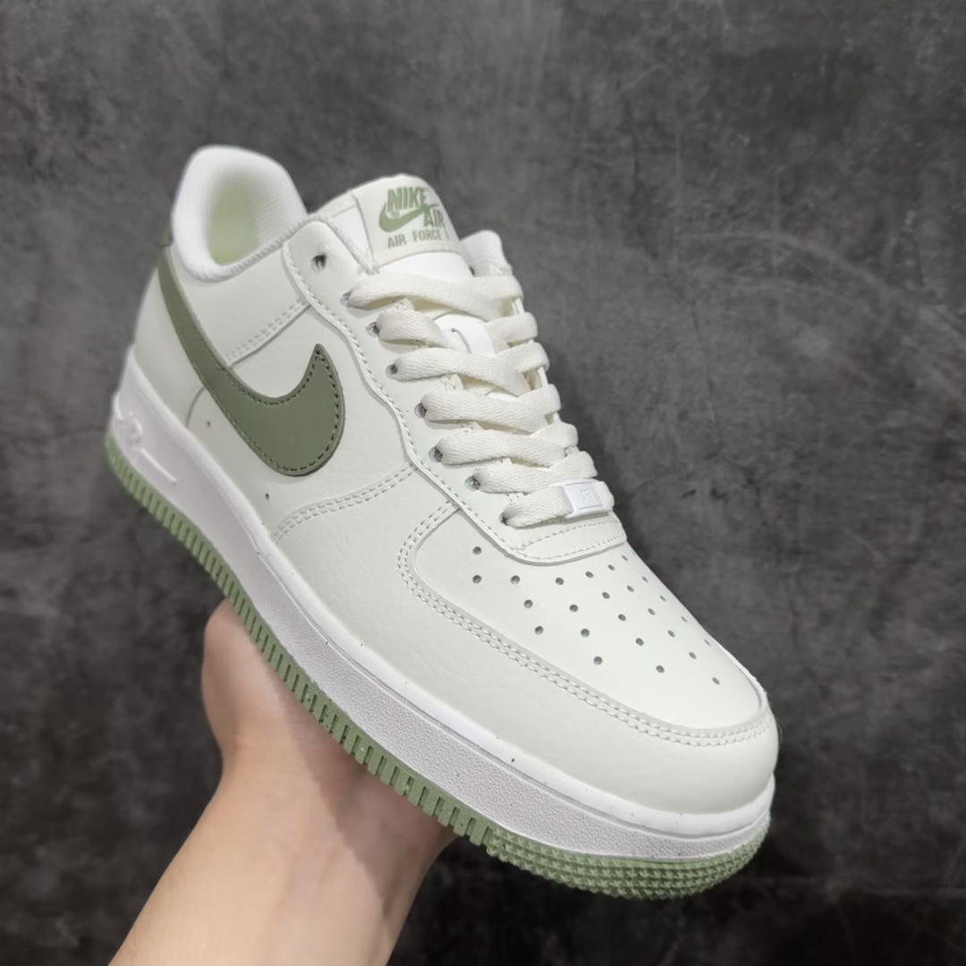 公司级NikeAirForce1Low白绿原楦头原纸板打造纯正空军版型专注外贸渠道全掌内置蜂窝气垫原盒配