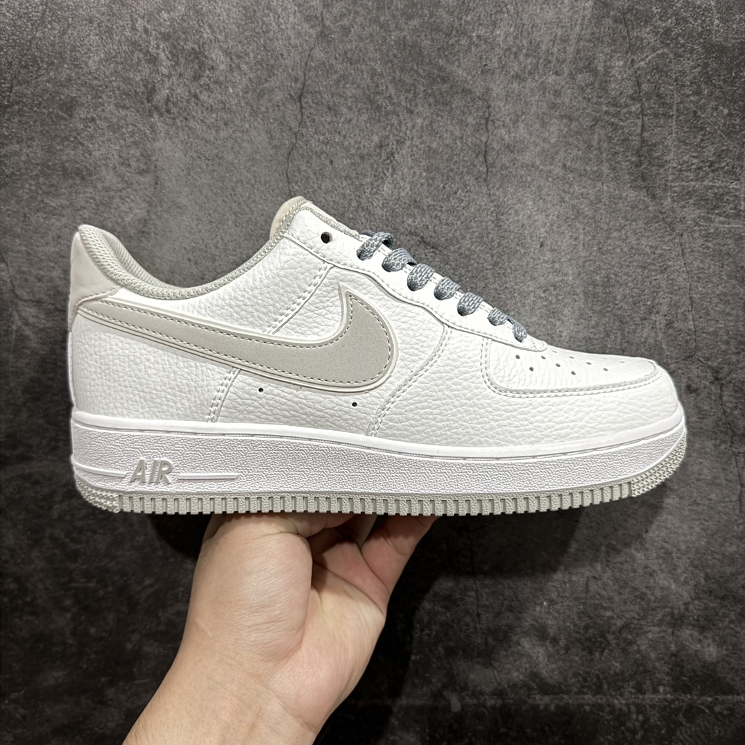 公司级NikeAirForce1Low白灰原楦头原纸板打造纯正空军版型专注外贸渠道全掌内置蜂窝气垫原盒配