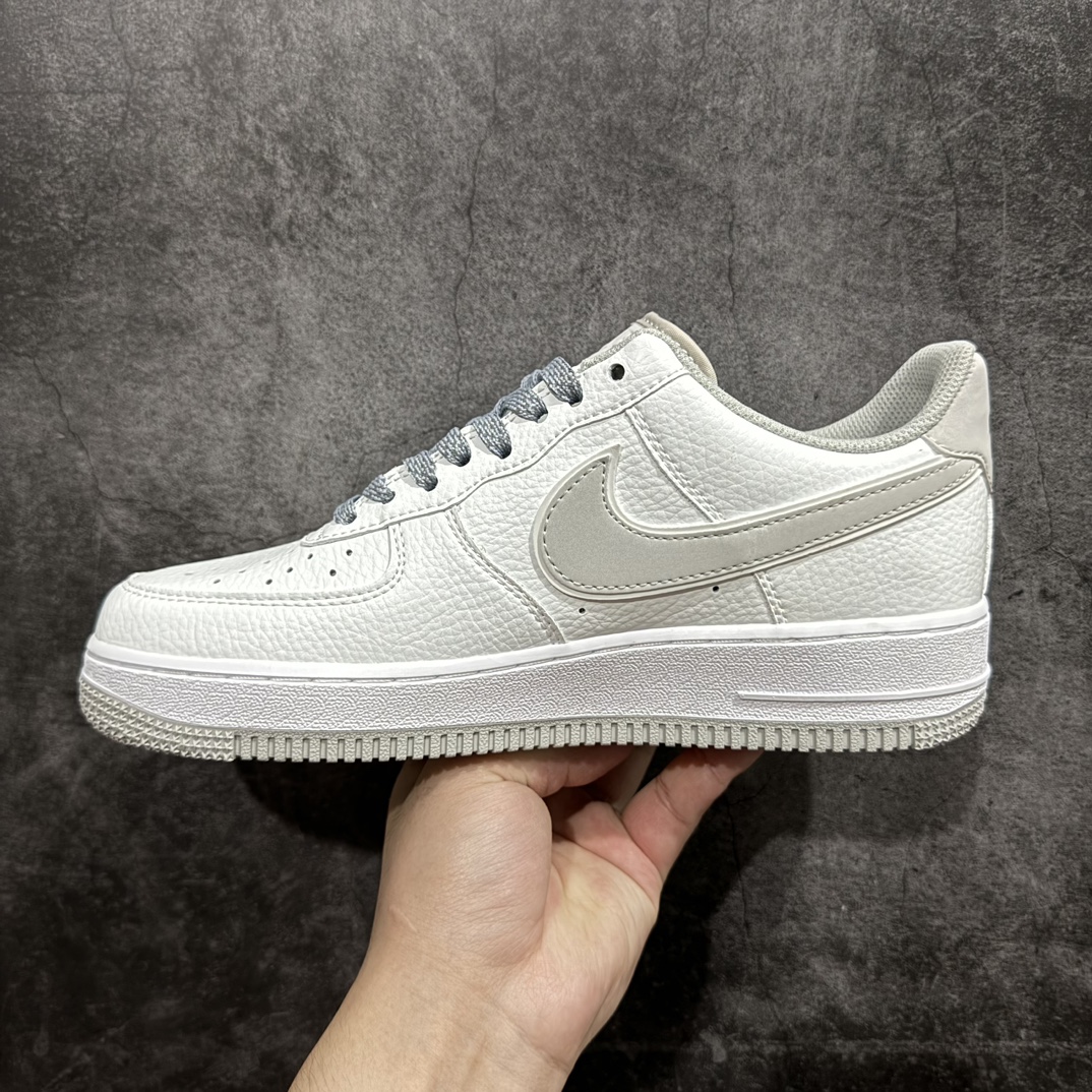 公司级NikeAirForce1Low白灰原楦头原纸板打造纯正空军版型专注外贸渠道全掌内置蜂窝气垫原盒配