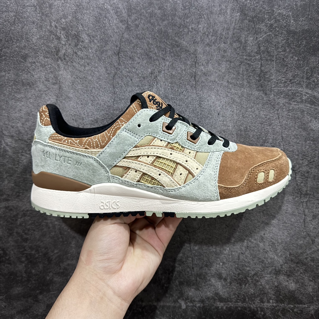 公司级AsicsGel-Lyte3反毛皮织物休闲跑步鞋GEL-LYTETIIIOG运动鞋再次以其90年代