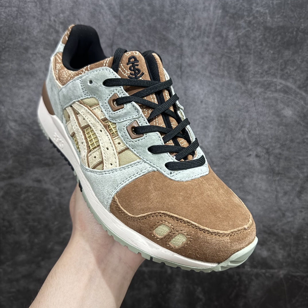 公司级AsicsGel-Lyte3反毛皮织物休闲跑步鞋GEL-LYTETIIIOG运动鞋再次以其90年代