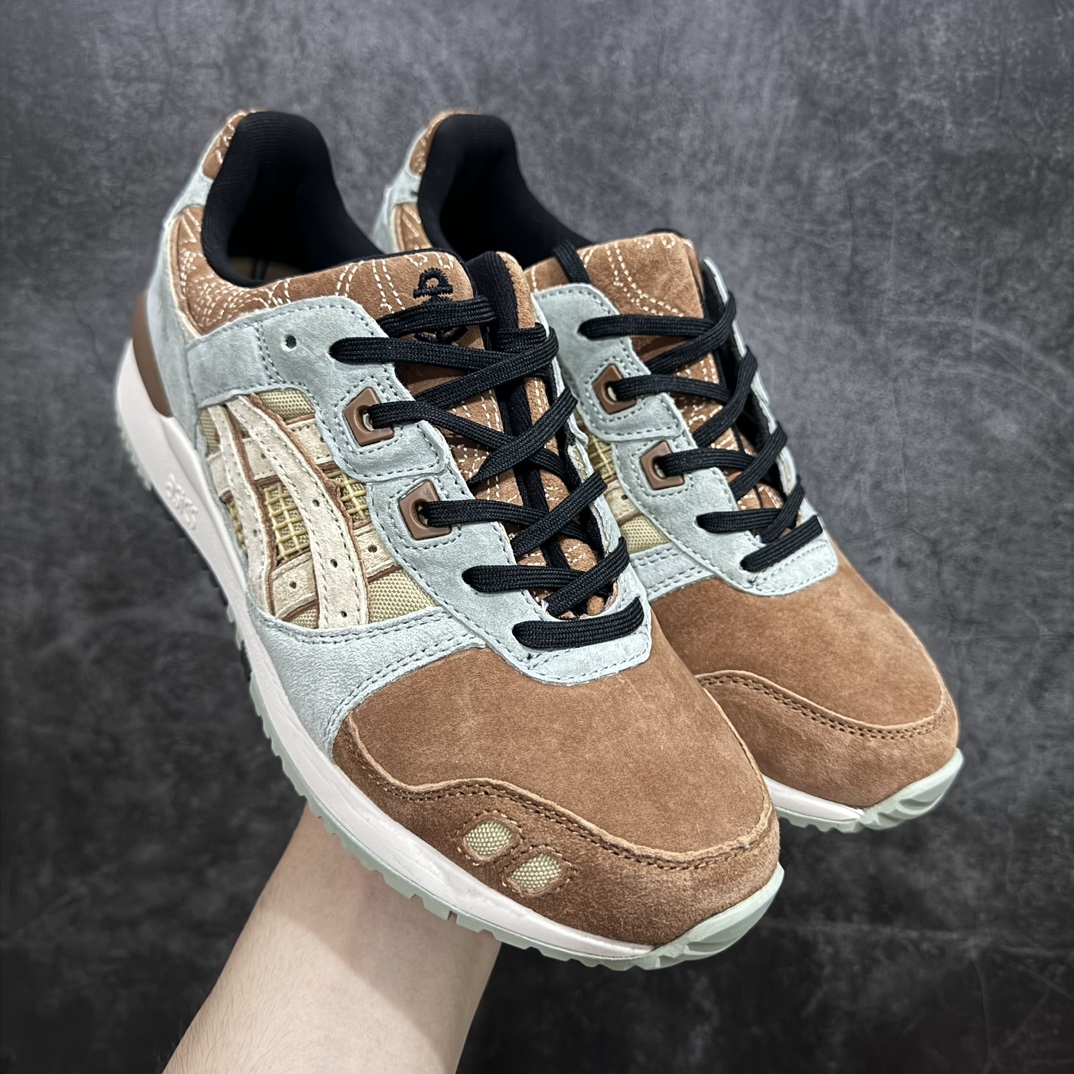 公司级AsicsGel-Lyte3反毛皮织物休闲跑步鞋GEL-LYTETIIIOG运动鞋再次以其90年代