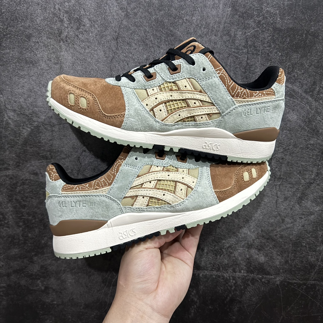 公司级AsicsGel-Lyte3反毛皮织物休闲跑步鞋GEL-LYTETIIIOG运动鞋再次以其90年代