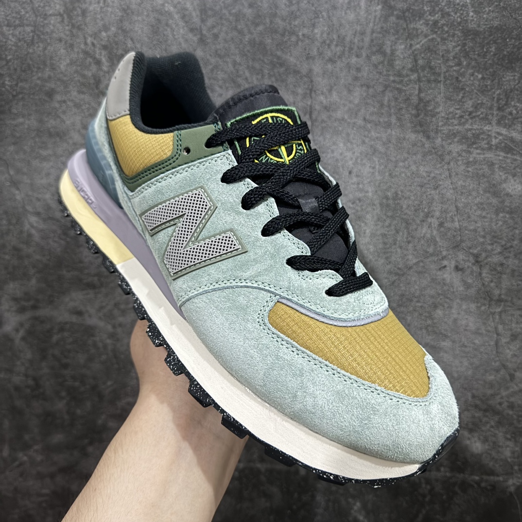 公司级StoneIslandxNB新百伦NewBalanceU574升级版系列低帮复古休闲运动慢跑鞋“石