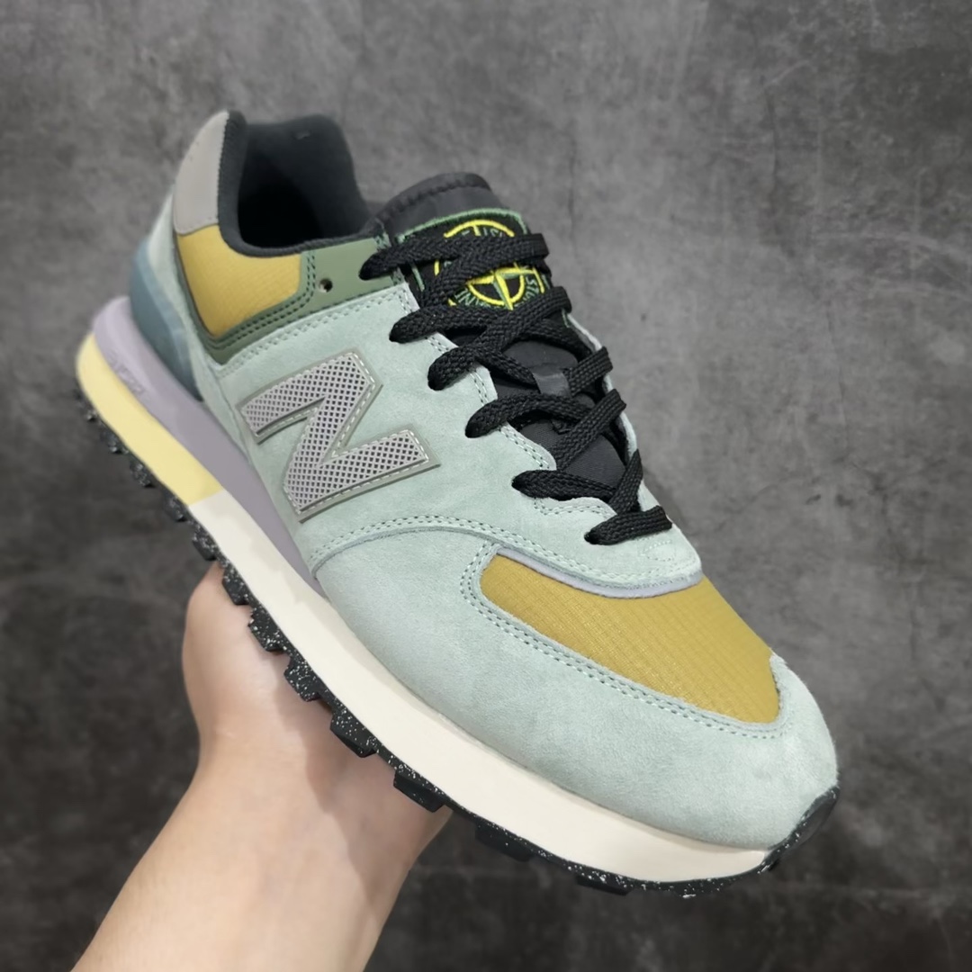 公司级StoneIslandxNB新百伦NewBalanceU574升级版系列低帮复古休闲运动慢跑鞋“石