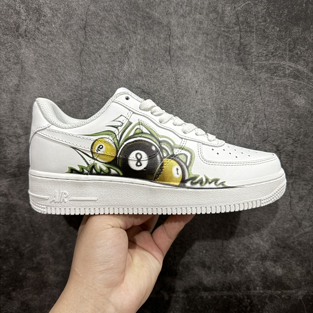 公司级NikeAirForce1Low07涂鸦台球黑8原楦头原纸板打造纯正低帮空军版型专注外贸渠道全掌内