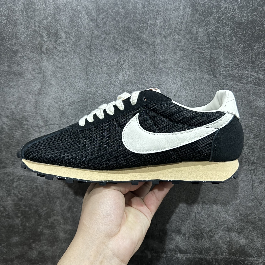 纯原版 Nike Roshe Run LD-1000 x Stussy 黑色白勾 休闲运动慢跑鞋 HM0950-001