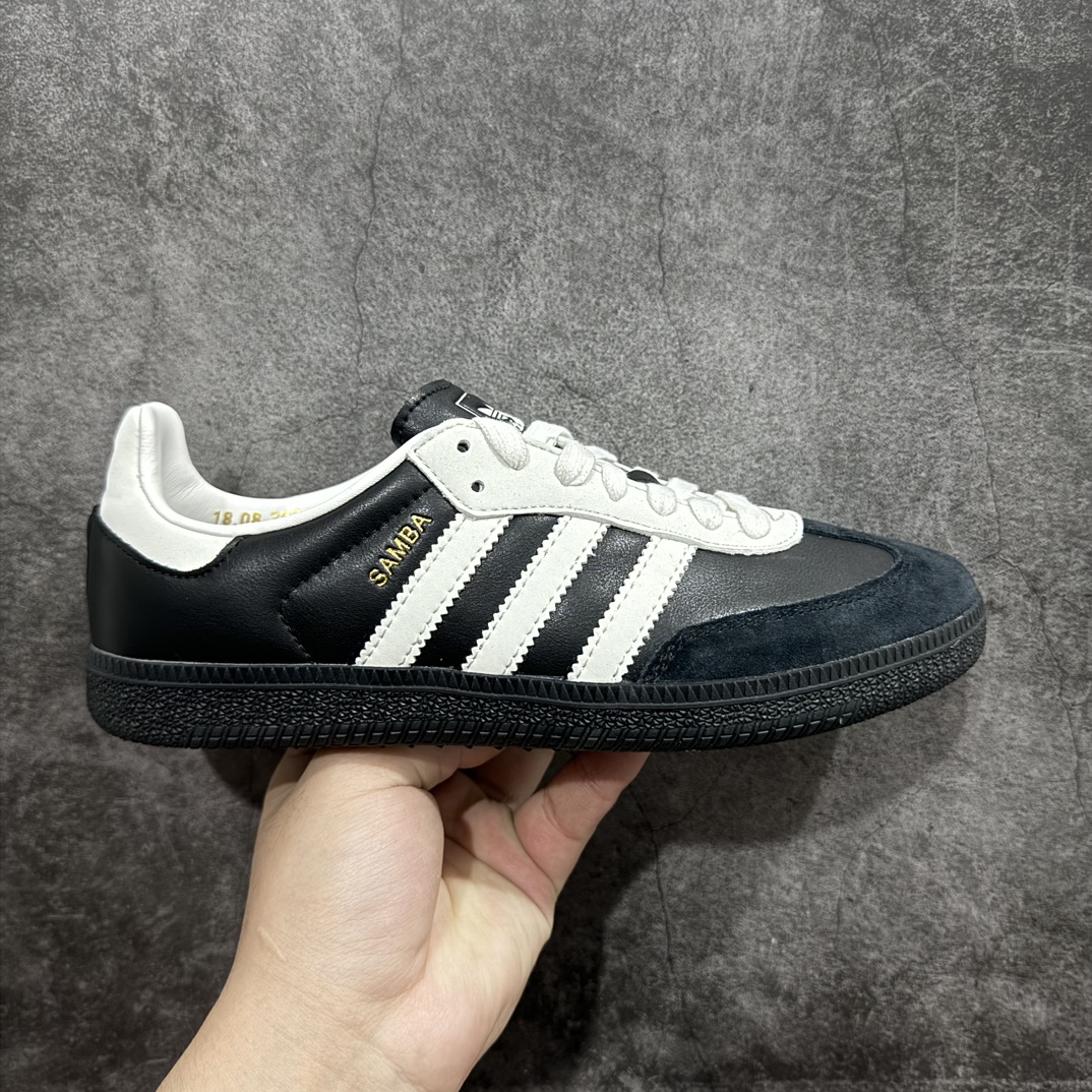 纯原版AdidasSambaOG75thAnniversary75周年纪念黑色此款以简约大方的造型设计给