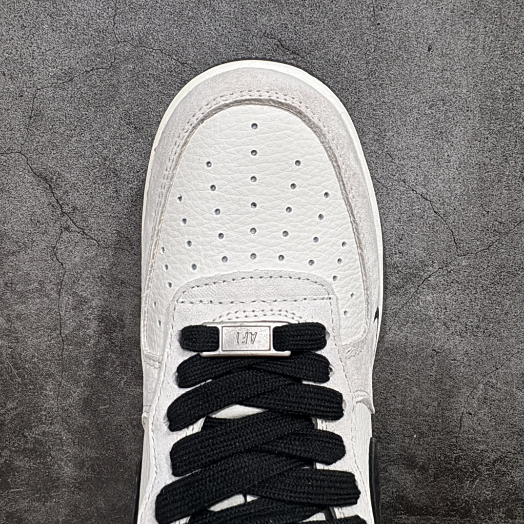 海外限量发售NIkeAirForce107Low“斯图西联名--米灰黑猪八”空军一号低帮运动鞋休闲鞋折边