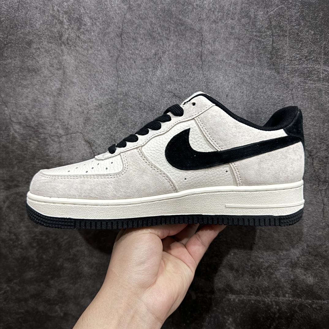 海外限量发售NIkeAirForce107Low“斯图西联名--米灰黑猪八”空军一号低帮运动鞋休闲鞋折边