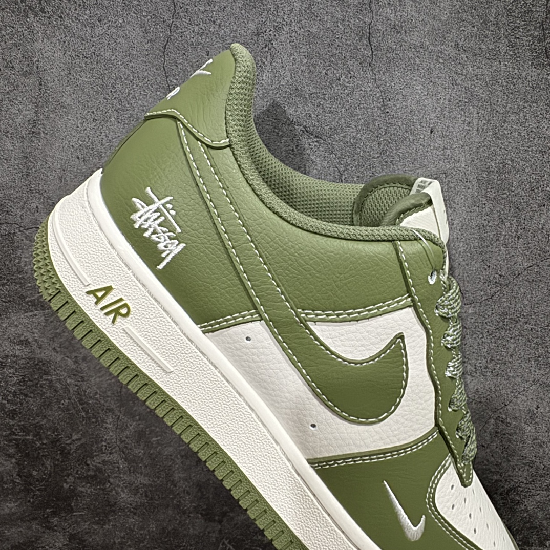 定制版 Nk Air Force 1'07 Low 斯图西联名-荷叶绿 空军一号低帮休闲板鞋 BB5353-515