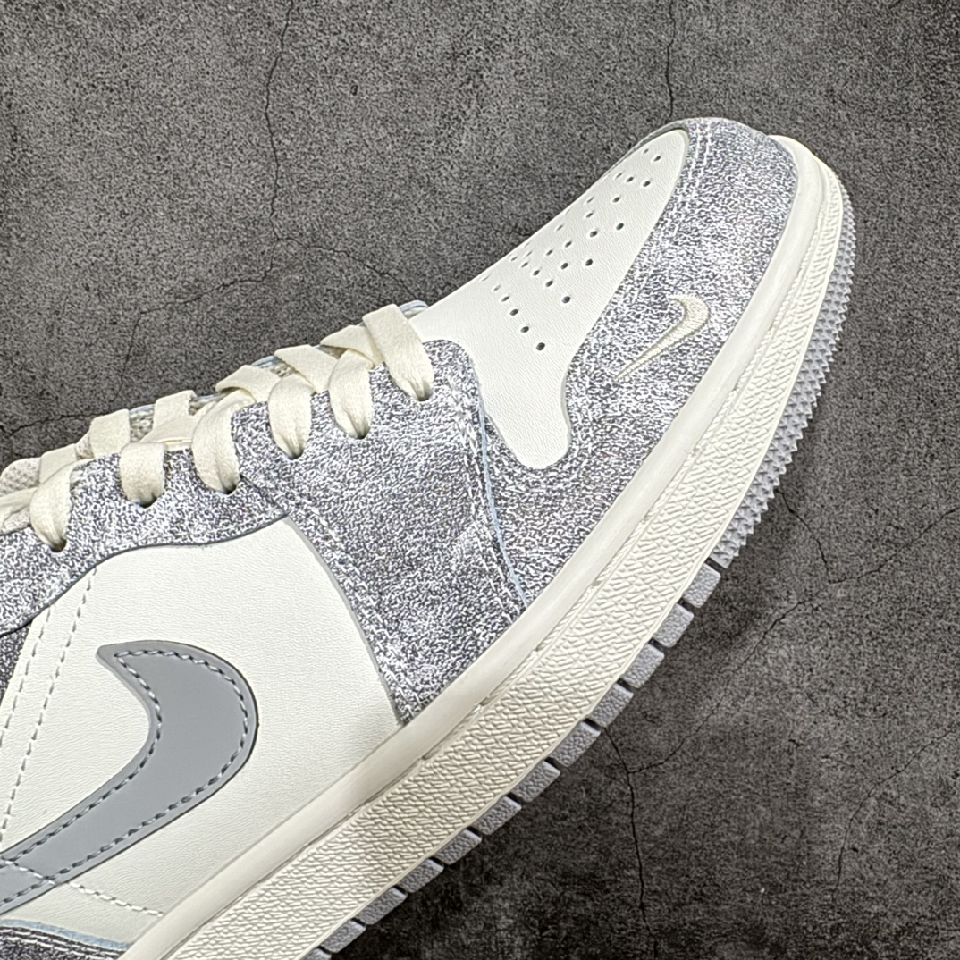 定制版 Air Jordan 1 Low AJ1 乔1 北面联名-岩石灰 高端定制 低帮复古篮球鞋 DC2024-023