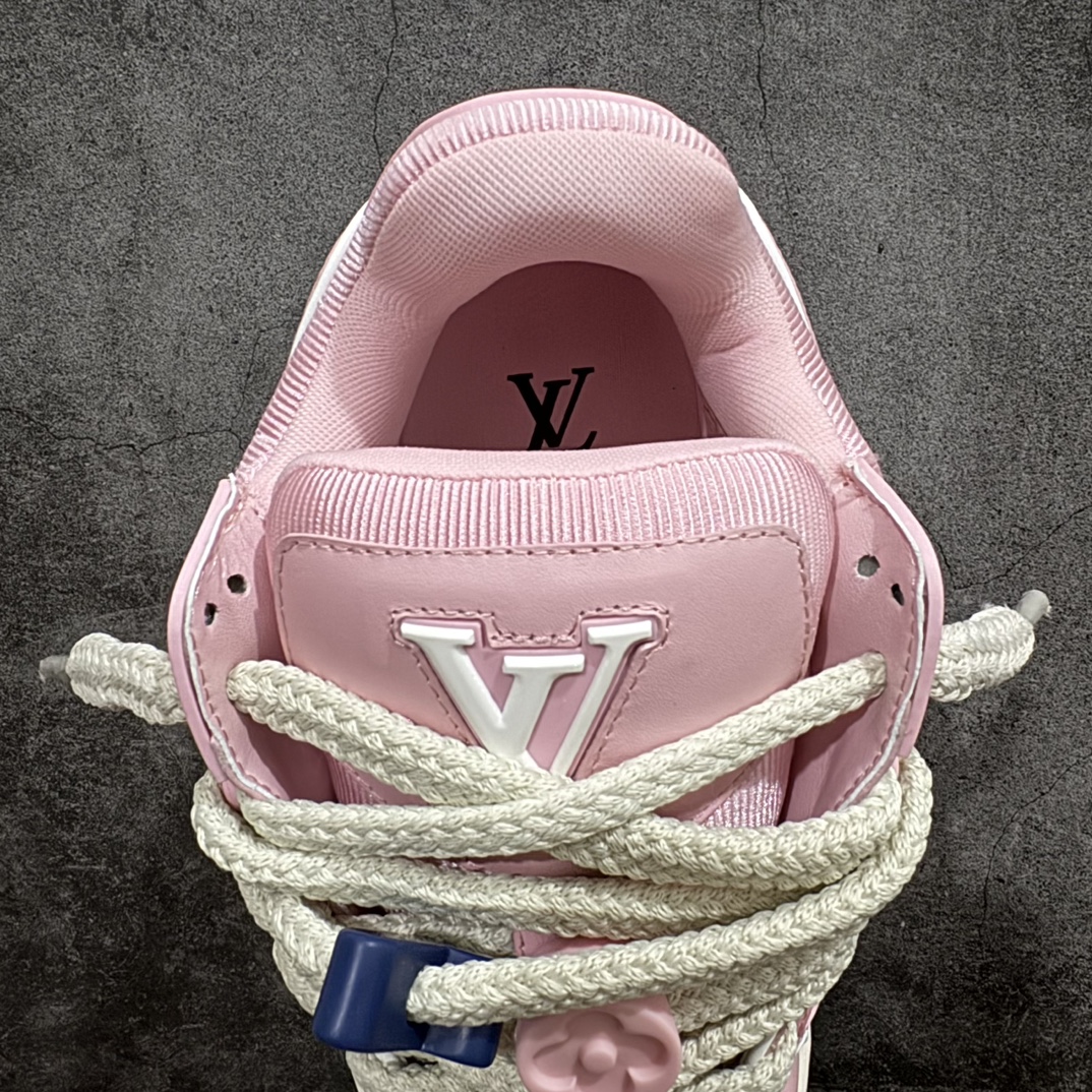 无胶顶级鞋盒无字版 Louis Vuitton LV 路易威登 Trainer Maxi 胖丁 低帮休闲板鞋