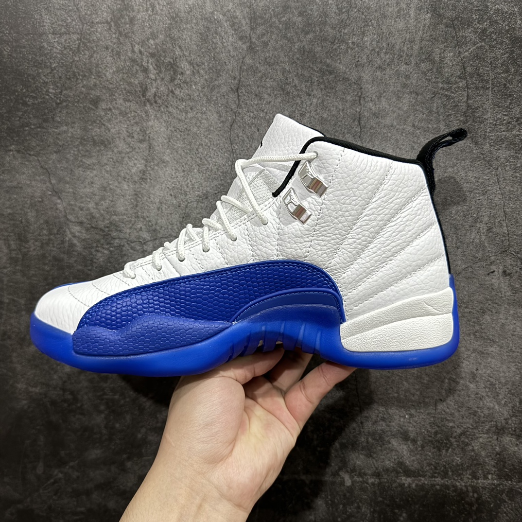 外贸大厂纯原顶级AirJordanAJ12BlueBerry白蓝货号CT8013-140原楦原纸板开发原