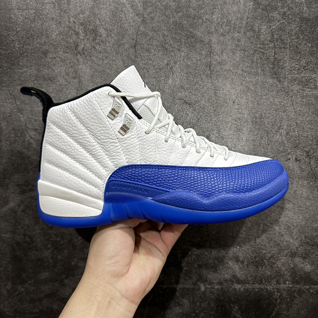 外贸大厂纯原顶级AirJordanAJ12BlueBerry白蓝货号CT8013-140原楦原纸板开发原