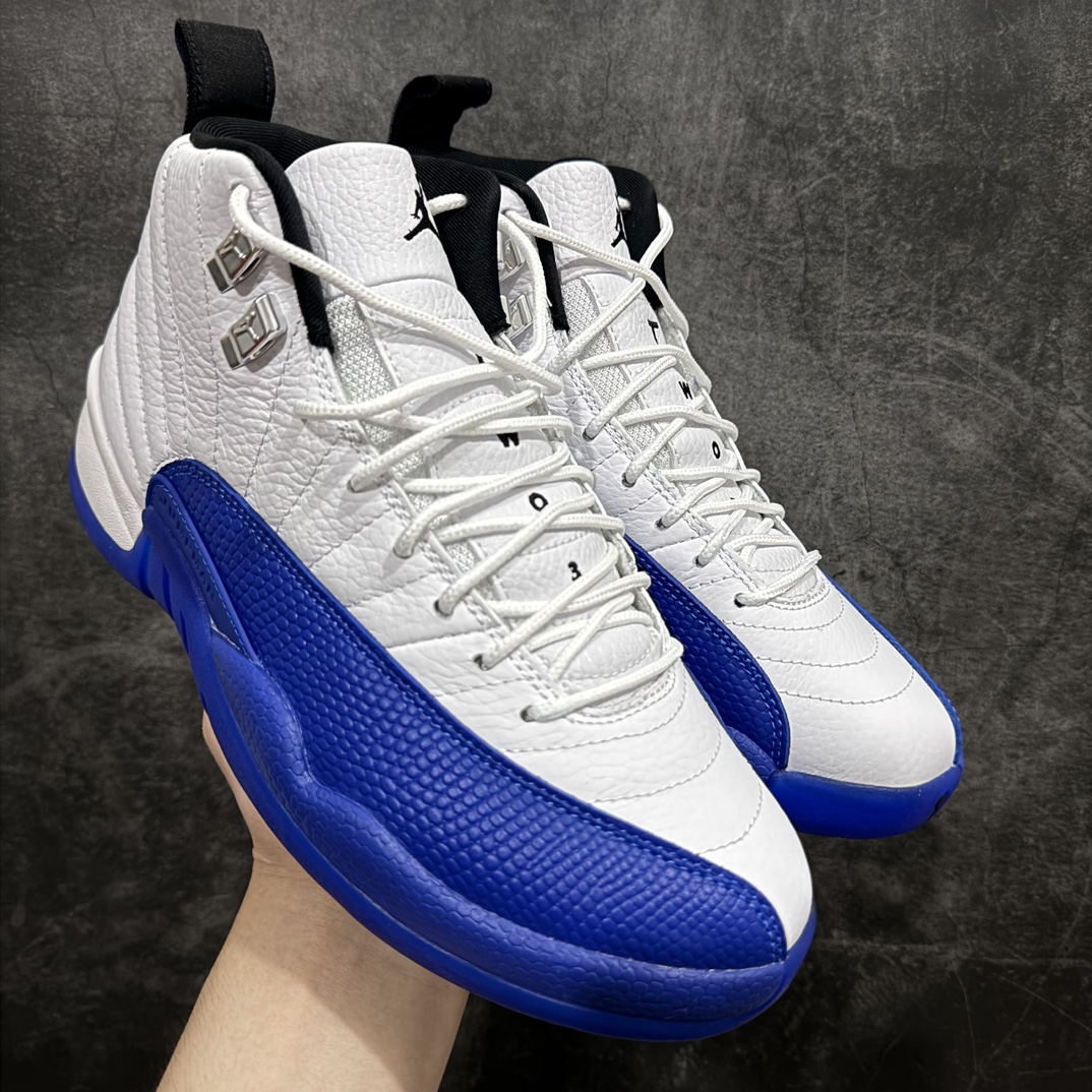 【外贸大厂纯原】顶级Air Jordan AJ12 BlueBerry 白蓝 货号：CT8013-140nn原楦原纸板开发 原汁原味12代鞋型进口原厂皮料 超软荔枝皮 质感满分n原厂碳板 原装材料 原厂定制金属扣 原厂电绣 支持与公司货全方位对比 只服务于5%懂鞋的高端客户 发国外可支持各种retail商店充正寄售 SIZE：40 40.5 41 42 42.5 43 44 44.5 45 45.5 46 47.5 编码：777450480-鞋库