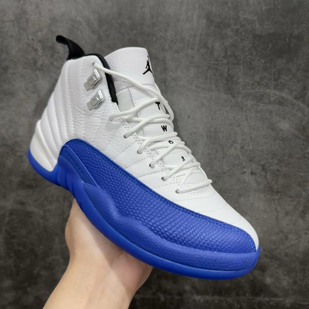 外贸大厂纯原顶级AirJordanAJ12BlueBerry白蓝货号CT8013-140原楦原纸板开发原