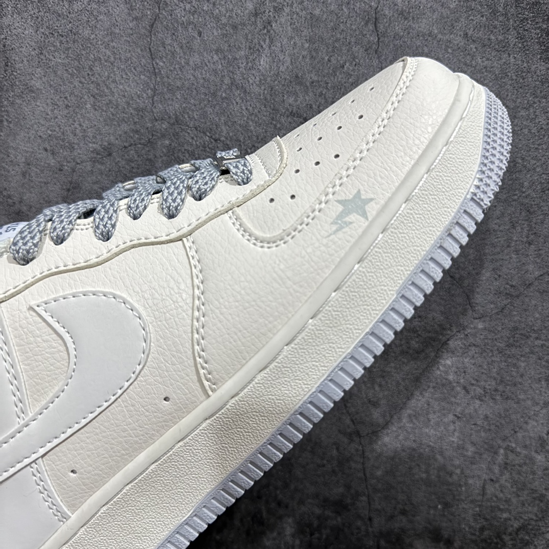 定制版 Nk Air Force 1'07 Low Bape联名-米白满天星 空军一号低帮休闲板鞋 FG6688-104