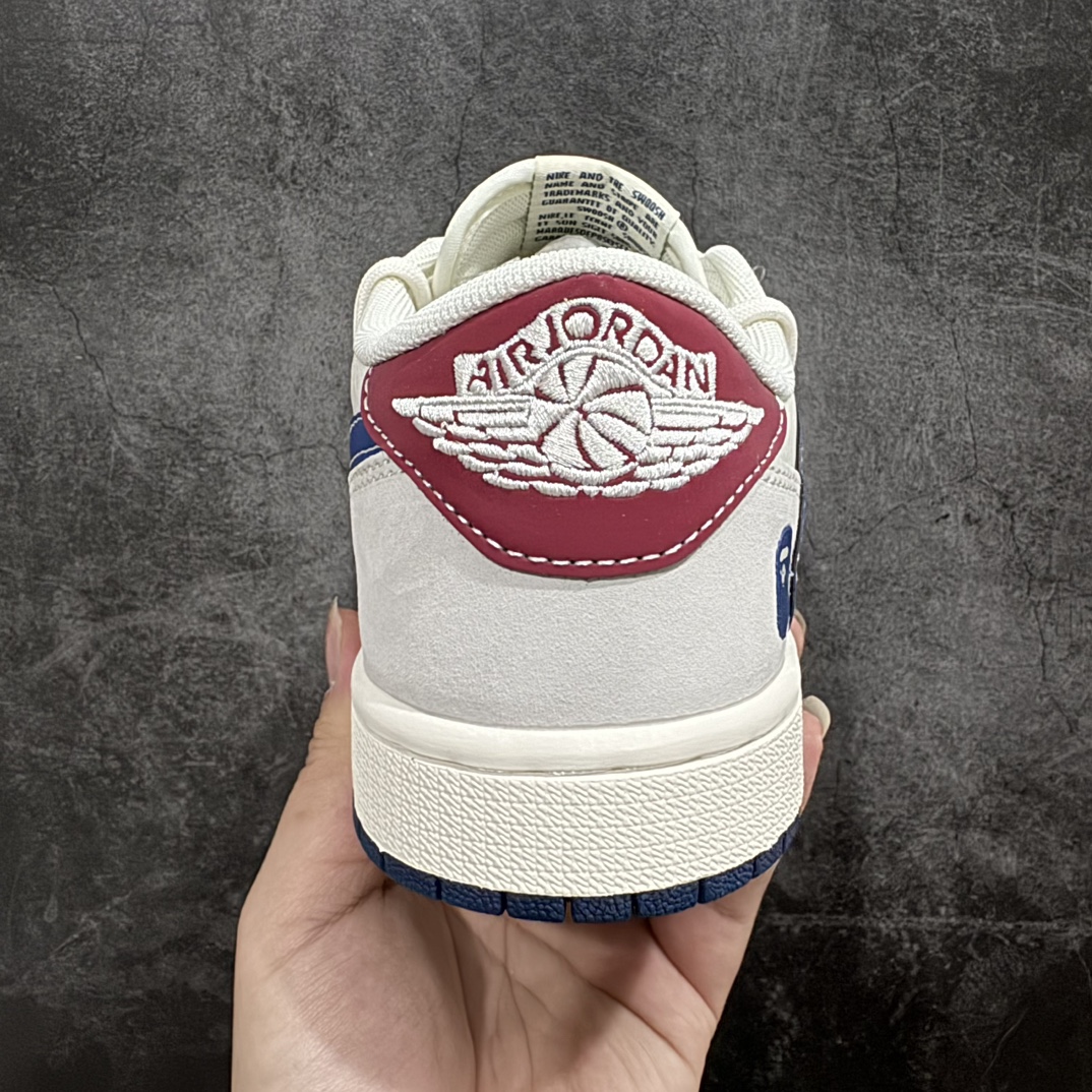 定制版 Fragment x TS x Air Jordan 1 Low x 猿人头 解构绑带 三方联名倒钩低帮  SJ0086-133