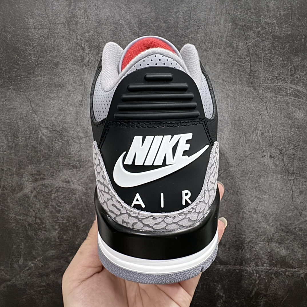 莞产版AirJordan3OG“BlackCement”2024版aj3黑水泥出货货号DN3707-01