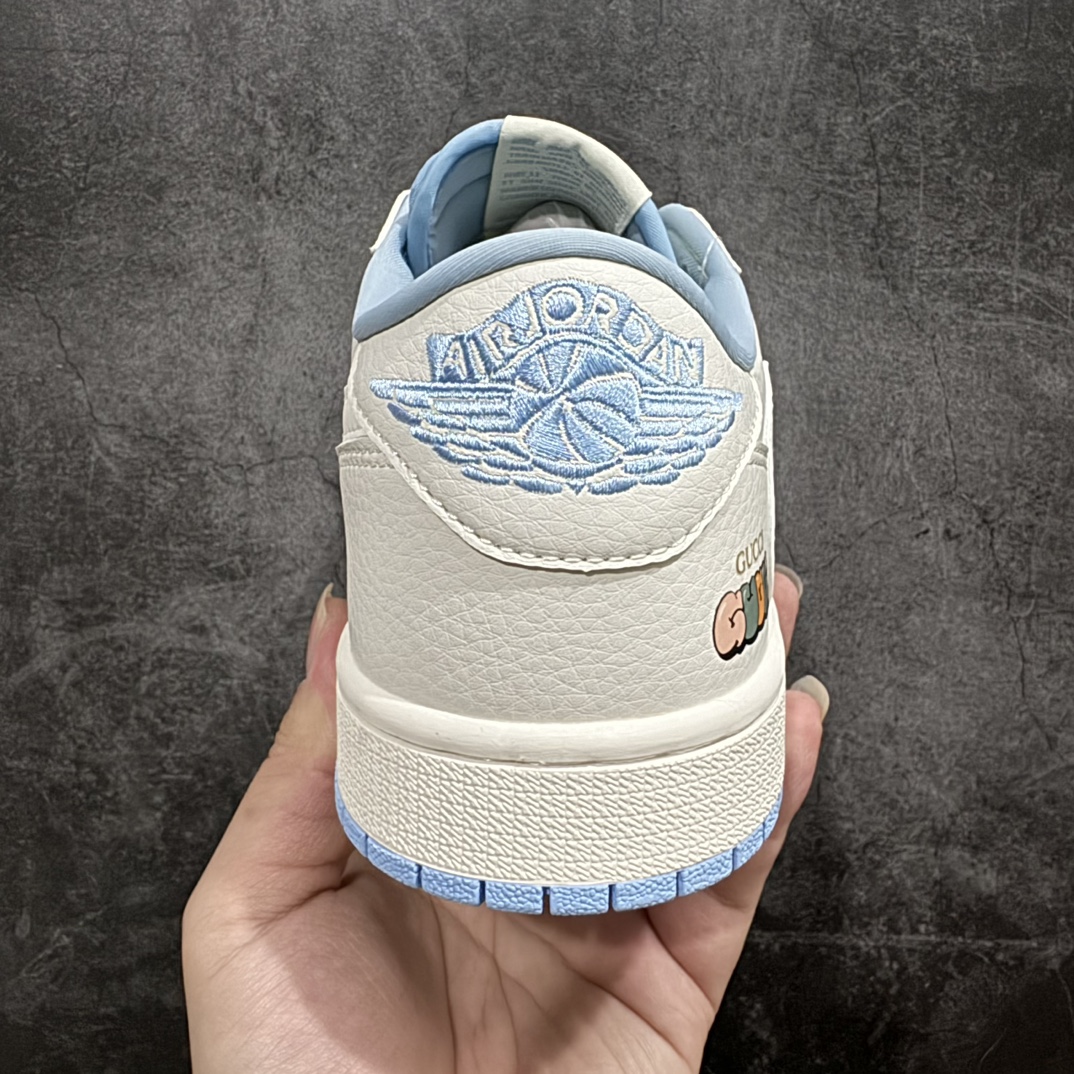 定制版TravisScottxNikeAirJordan1LowxGUCCI白天蓝AirJordan1L