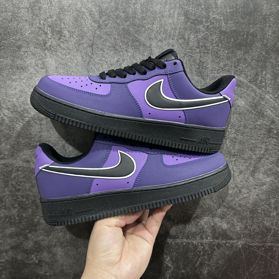 NikeAirForce1Low07紫龙虾Vlad紫原楦头原纸板打造纯正低帮空军版型专注外贸渠道全掌内置