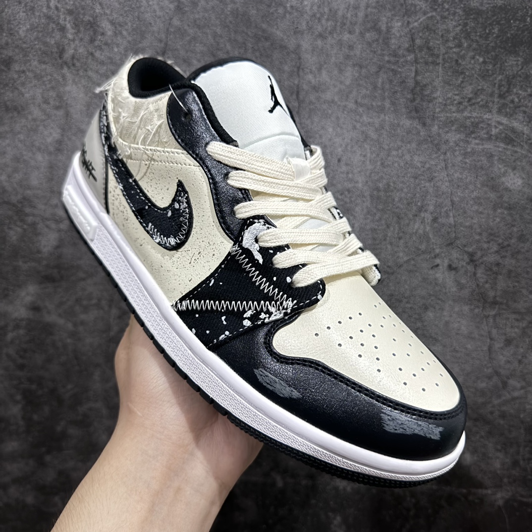 FS礼盒版AirJordanAJ1Low熊猫恶作剧全系-星际迷航黑白独家正确版本原鞋开发品质细节完美复刻