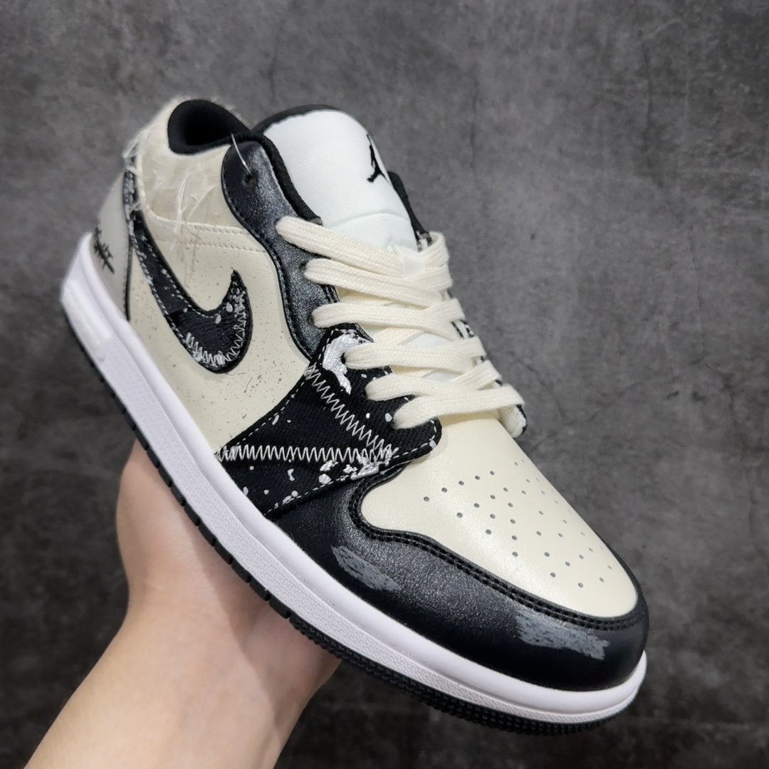 FS礼盒版AirJordanAJ1Low熊猫恶作剧全系-星际迷航黑白独家正确版本原鞋开发品质细节完美复刻