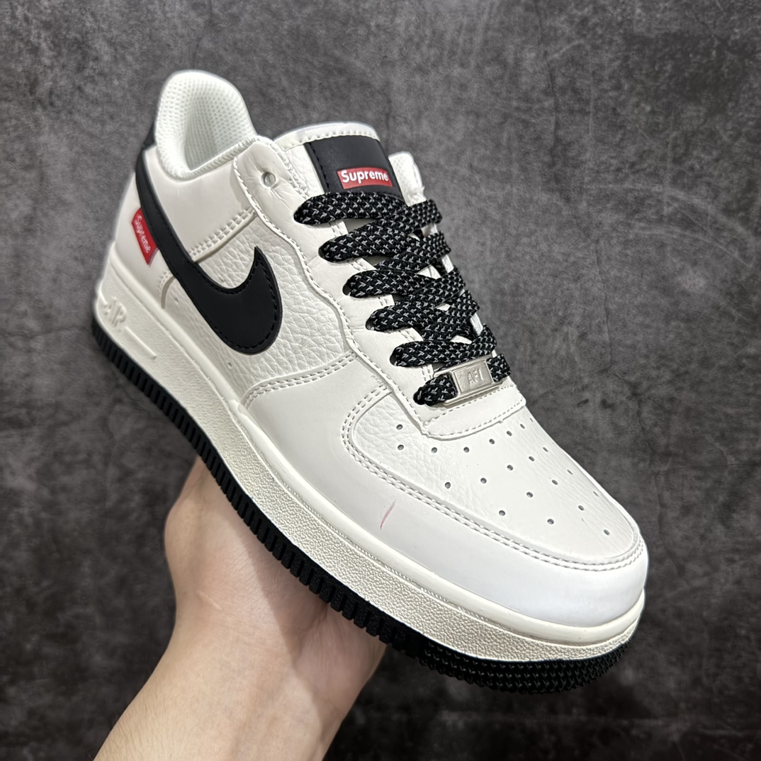 海外限量发售NIkeAirForce107Low“SuPreme滑板系列--米黑”空军一号低帮运动鞋休闲